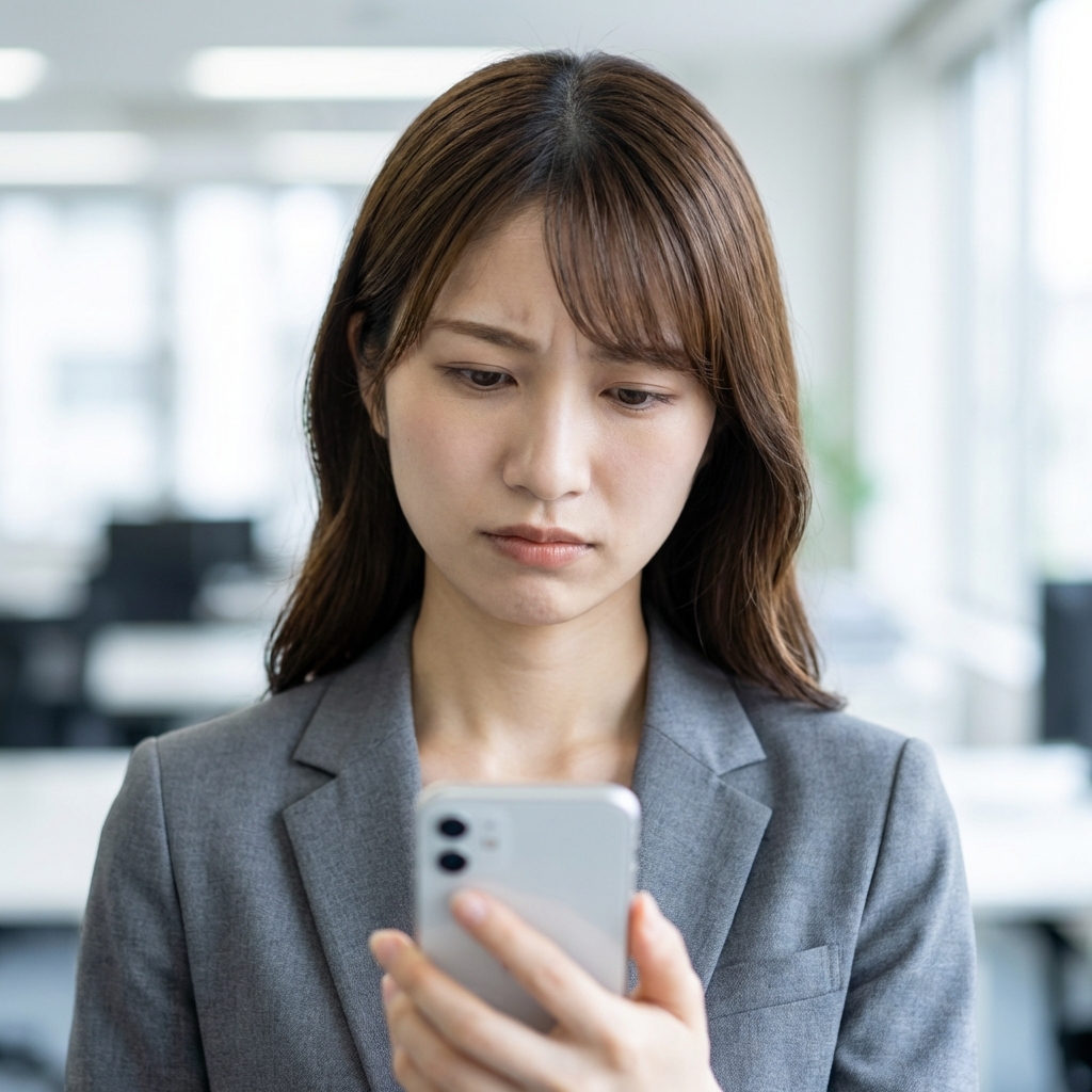 疑問符が浮かぶグラフ